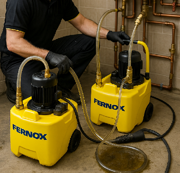 Chemiczne czyszczenie i płukanie instalacji grzewczej, Fernox